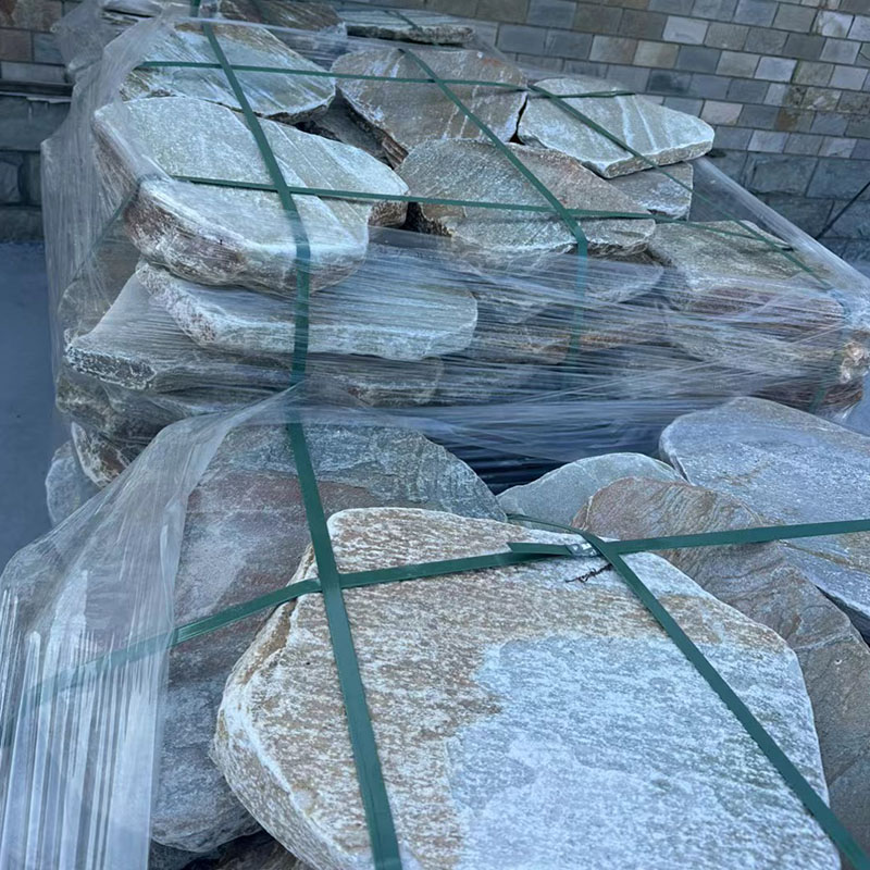 China Grey Slate Stepping Stone, Natural Stone Garden Path Paving