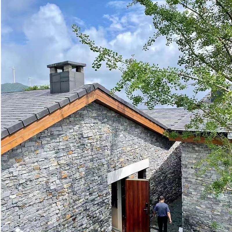 Blue Quartz Mesh & Cement Back | Rare Natural Stone Wall Tiles