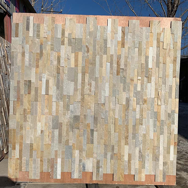 Beige Slate Ledgestone with Adhesive Backing