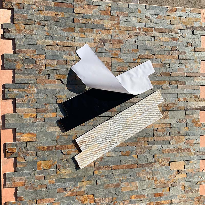 Ledgestone Peel & Stick | Double Sided Adhesive Tape Stone Wall Panels