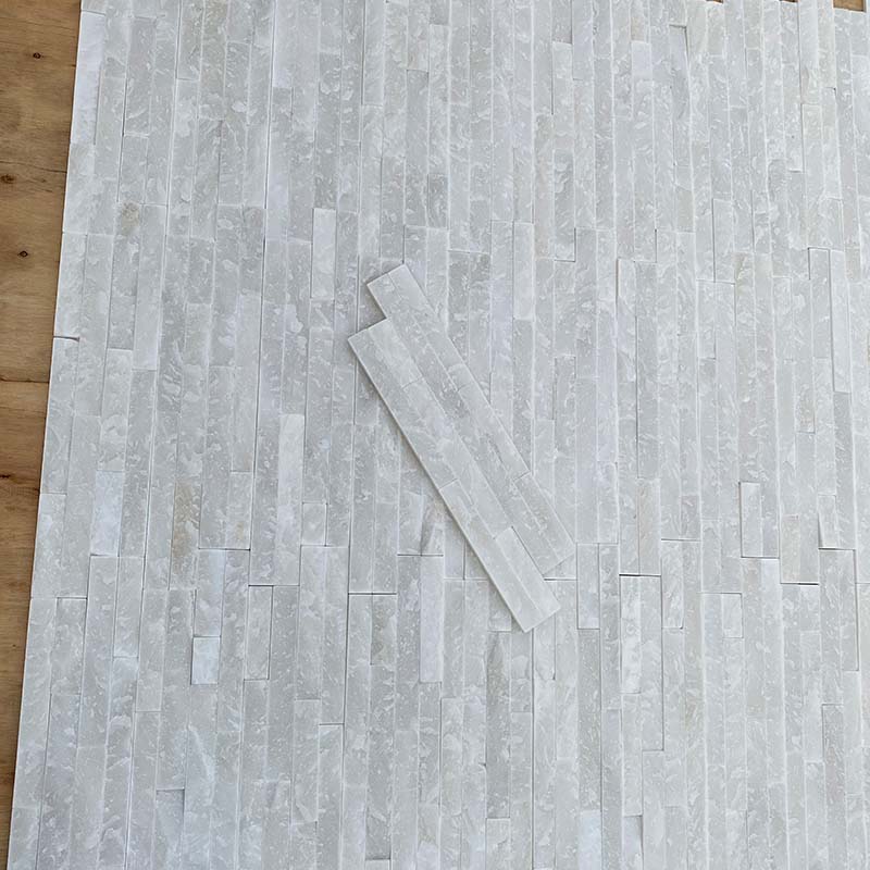 Pure White Quartzite Wall Panels | Luminous Natural Stone Cladding