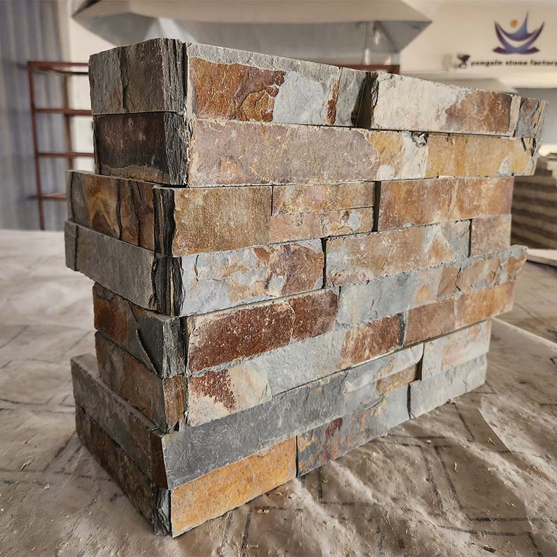 Multicolor Slate Ledgerstone | Rich Variegated Natural Stone Wall Panels