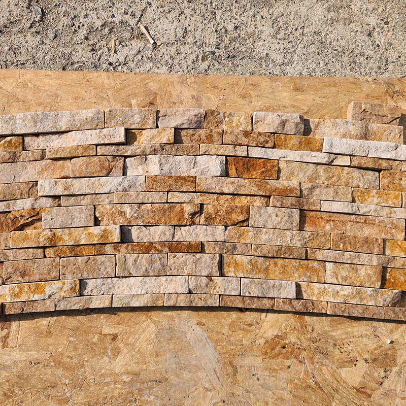 Yellow Sandstone Wall Stone | Warm Natural Stone Cladding | Indoor & Outdoor