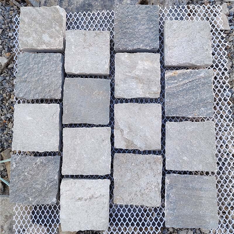 Grey Slate Cobblestone Split Edges | Rustic Natural Stone Paving