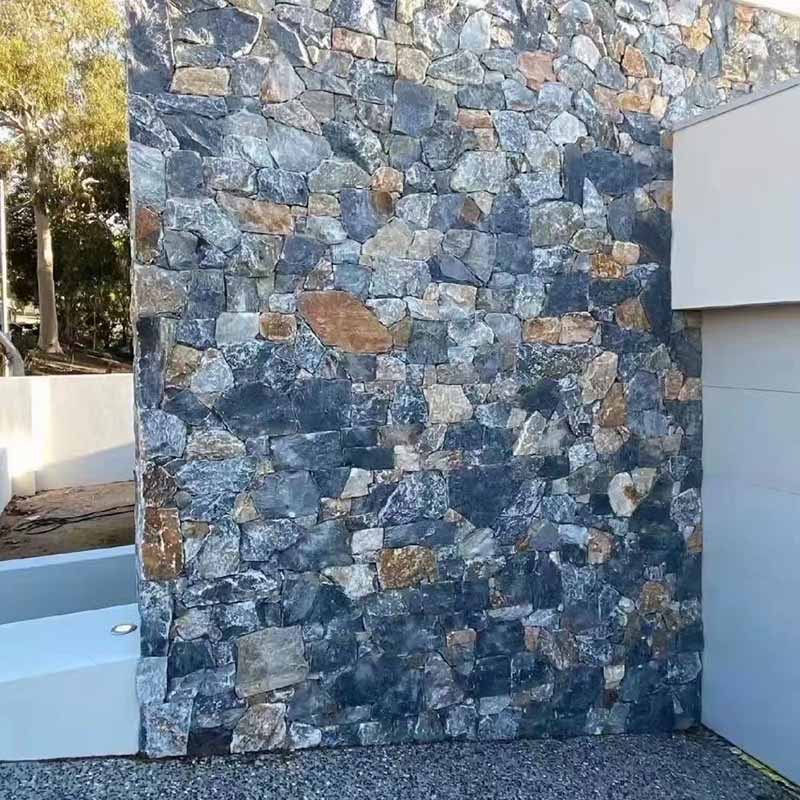 Taihang Grey & Rusty Loose Stone | Two-Tone Natural Wall Cladding