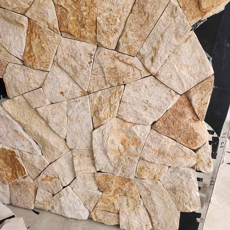 Yongxin Yellow Sandstone Free Form Wall Stone | Warm Natural Cladding
