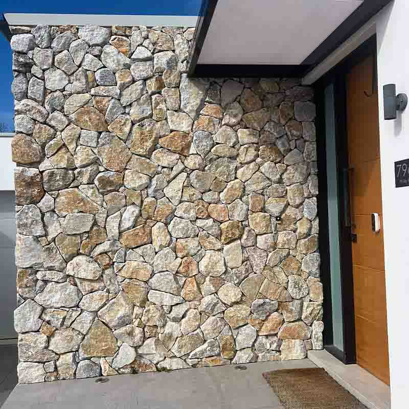 Yellow Pearl Loose Stone | Natural Stone Wall Cladding with Corners