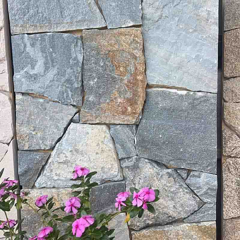Blue Quartzite Loose Stone Wall Cladding | Premium Natural Stone Veneer