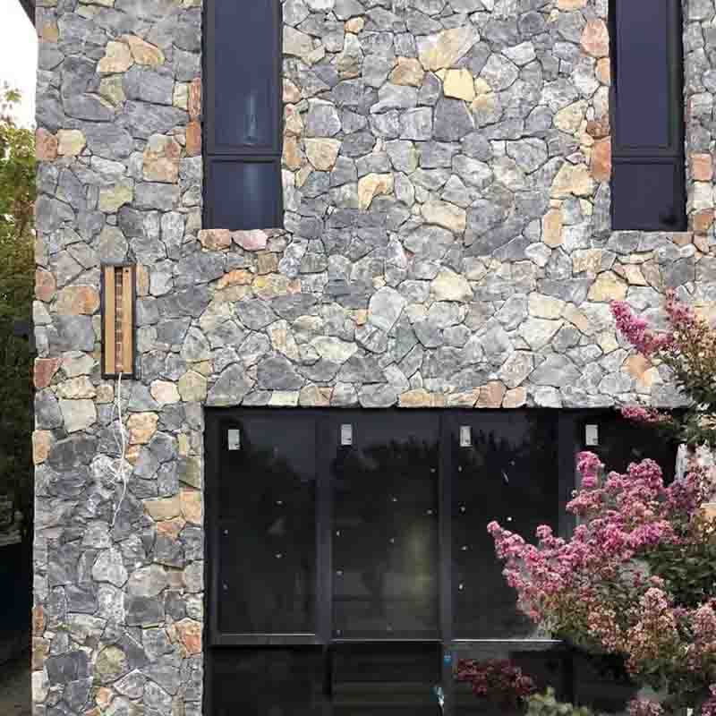 Natural Random Loose Stone Exterior Wall for Modern Villa Design
