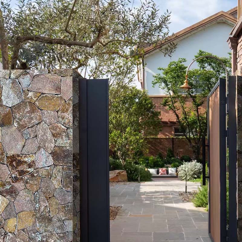 Natural Loose Stone Landscape Design for a Resort