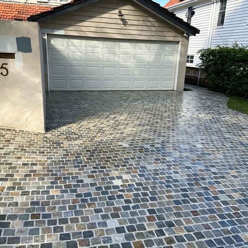 Backed-Mesh cobblestone Solving Construction Challenges in Australian Outdoor Paving