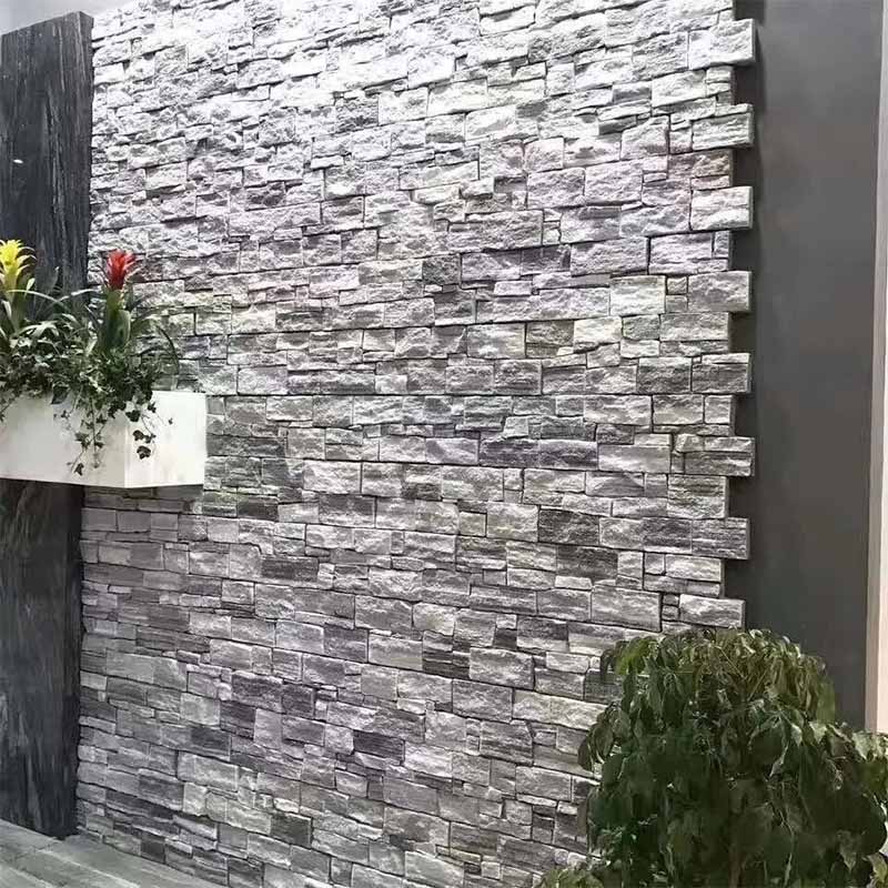 Desert Quartz Ledgestone Corner for Natural Stone Wall Projects